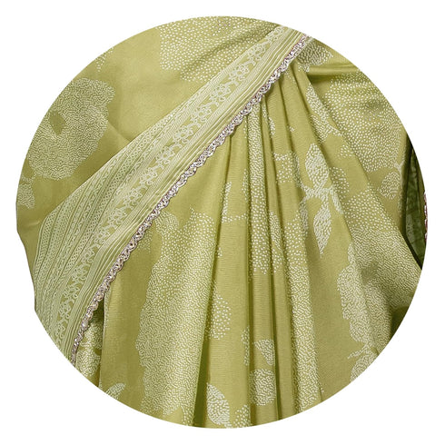 Vasthrlay Fashion Chiffon Georgette Green Ethnic Wear