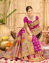 Vasthrlay Banarasi Jacquard Unstitched Grey Saree