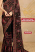 Vasthrlay Georgette Embroidery Unstitched Black Ethnic Wear