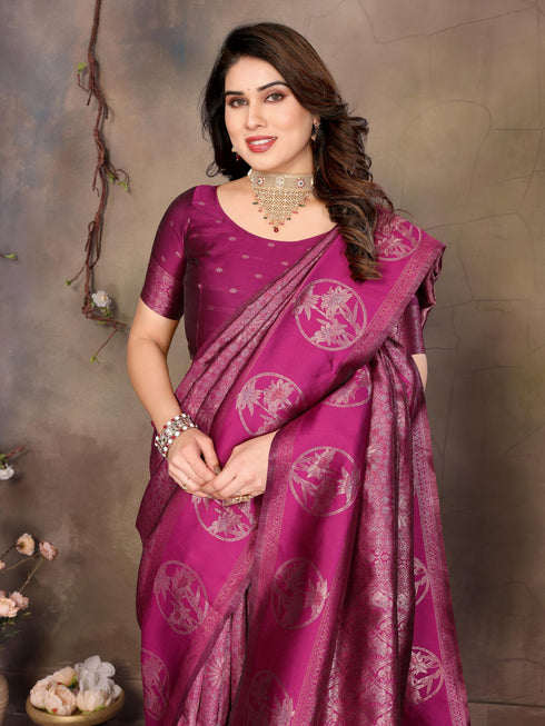 Vasthrlay Silk Unstitched Saree