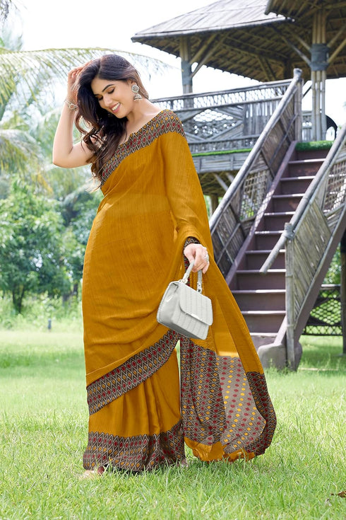 Vasthrlay Fashion Chiffon Printed Ethnic Wear