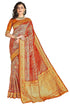 Vasthrlay Banarasi Gs Bandhani Red Ethnic Wear