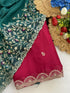 Vasthrlay Pink Georgette Embroidery Saree