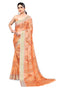 Vasthrlay Fashion Jacquard Geomatric Peach Ethnic Wear
