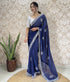 Vasthrlay Georgette Embellishments Embroidered Traditional