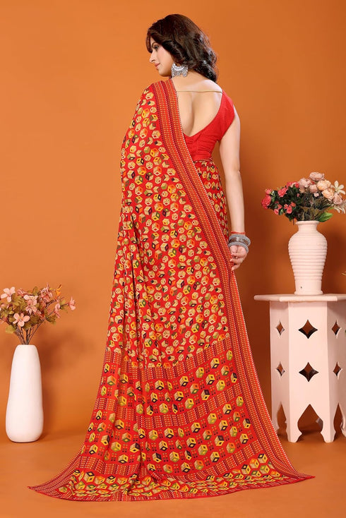 Vasthrlay Trendy Georgette Material Ethnic Wear