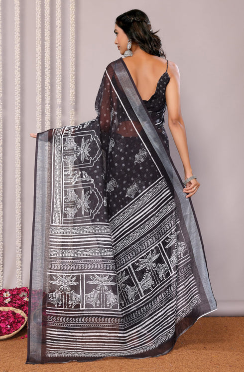 Vasthrlay Cotton Printed Saree
