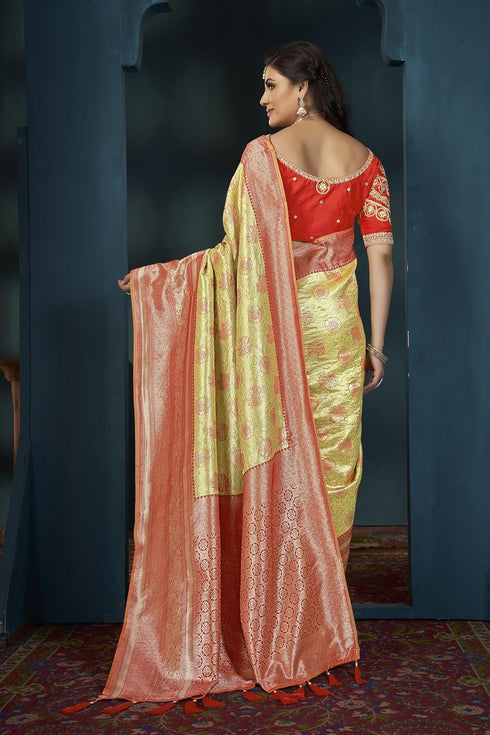Vasthrlay Banarasi Embroidery Blouse Piece Mn1883