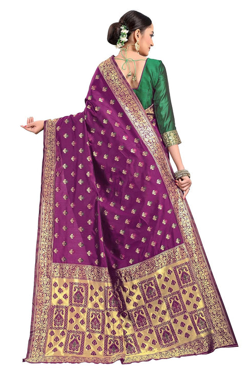 Vasthrlay Banarasi Gs Bridal Green Ethnic Wear