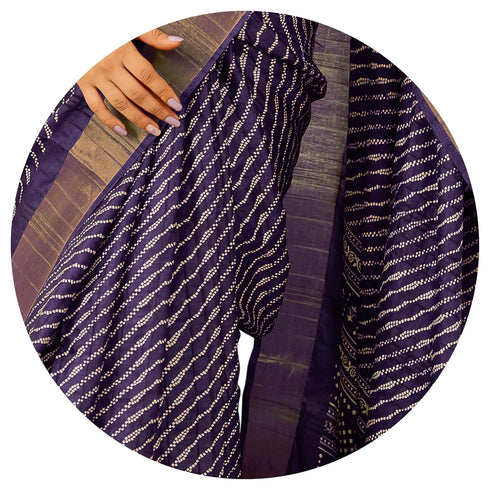 Vasthrlay Fashion Handloom Printed Dusty Ethnic Wear