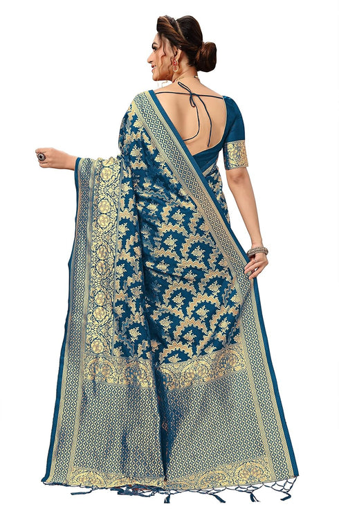 Vasthrlay Tassel Banarasi Blouse Ethnic Wear