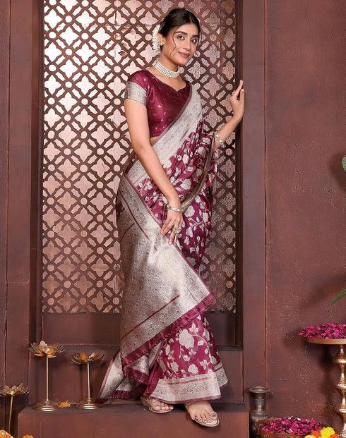 Vasthrlay Kanjivaram Banarasi Wedding Sari Az Ys Yasmin Saree