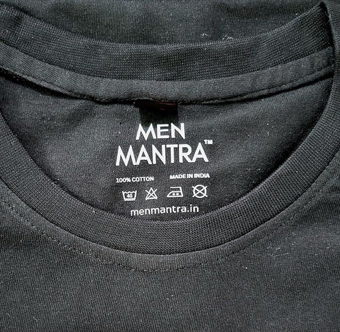 Men Mantra Shiv Black T Shirt