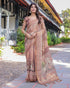 Vasthrlay Handloom Cotton Turquoise Saree
