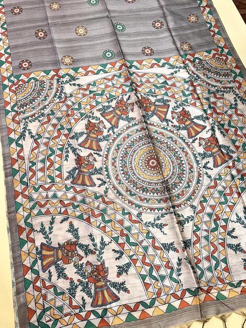 Vasthrlay Kalamkari Beautiful Darkgrey