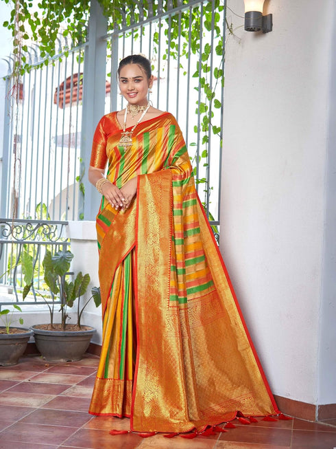 Vasthrlay Rangkat Pattern Banarasi Unstitch