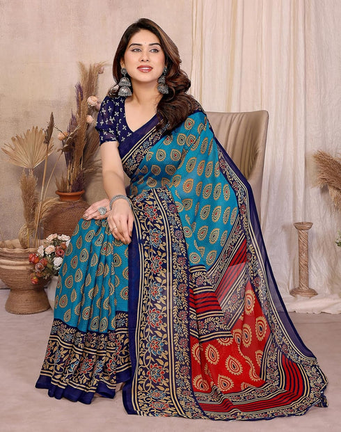 Vasthrlay Georgette Traditional Ethinic Az Ys Vaidika Ethnic Wear