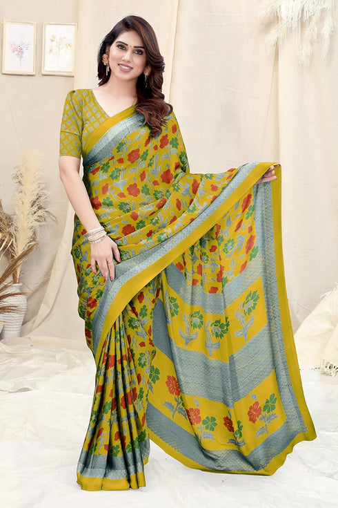 Vasthrlay Fashion Chiffon Printed Ethnic Wear