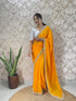 Vasthrlay Georgette Embellishments Scalloped Traditional