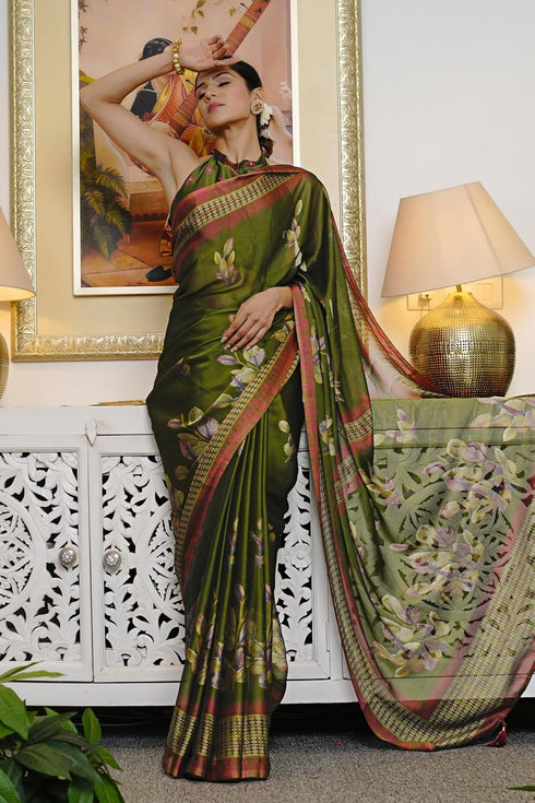 Vasthrlay Fashion Chiffon Printed Ethnic Wear