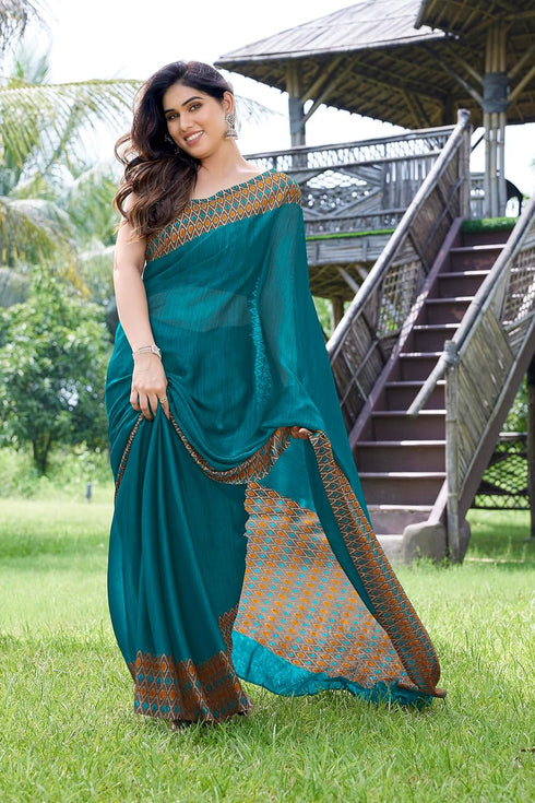 Vasthrlay Fashion Chiffon Printed Ethnic Wear