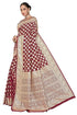 Vasthrlay Banarasi Bridal Maroon Ethnic Wear