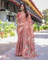 Vasthrlay Handloom Cotton Turquoise Saree