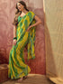 Vasthrlay Chiffon Bandhani Unstitched Purple Saree