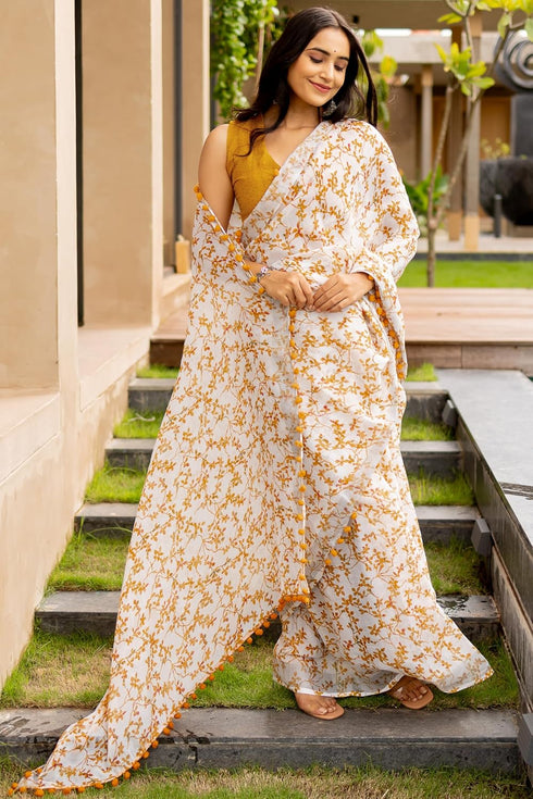 Vasthrlay Fashion Cotton Printed Dusty Ethnic Wear