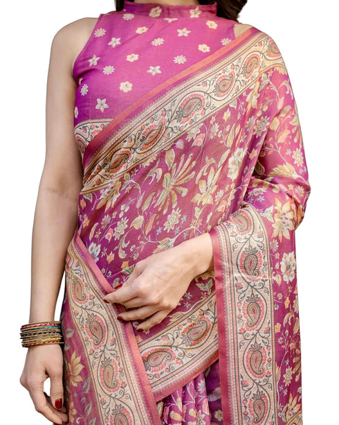 Vasthrlay Tassels Traditional Paisley Saree