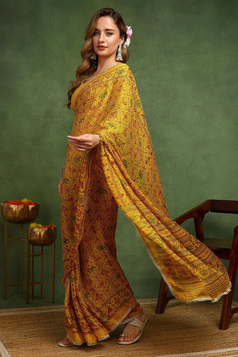 Vasthrlay Fashion Chiffon Printed Ethnic Wear