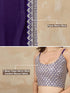 Vasthrlay Georgette Embroidery Unstitched Purple Ethnic Wear
