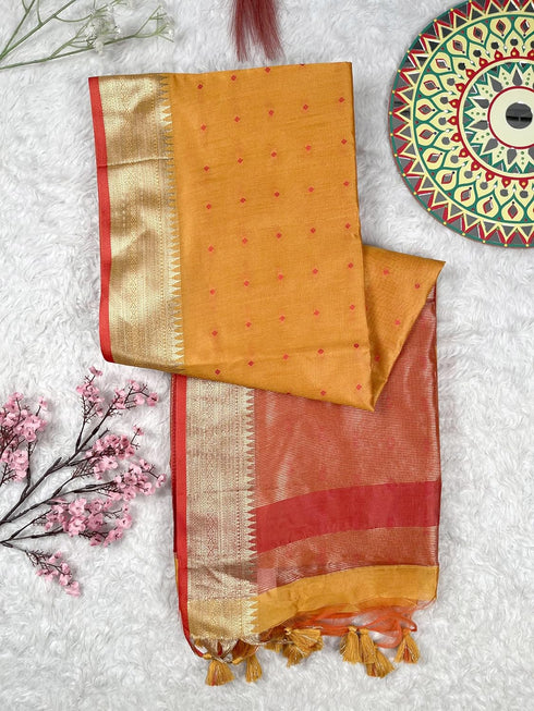 Vasthrlay Tussar Saree Butties