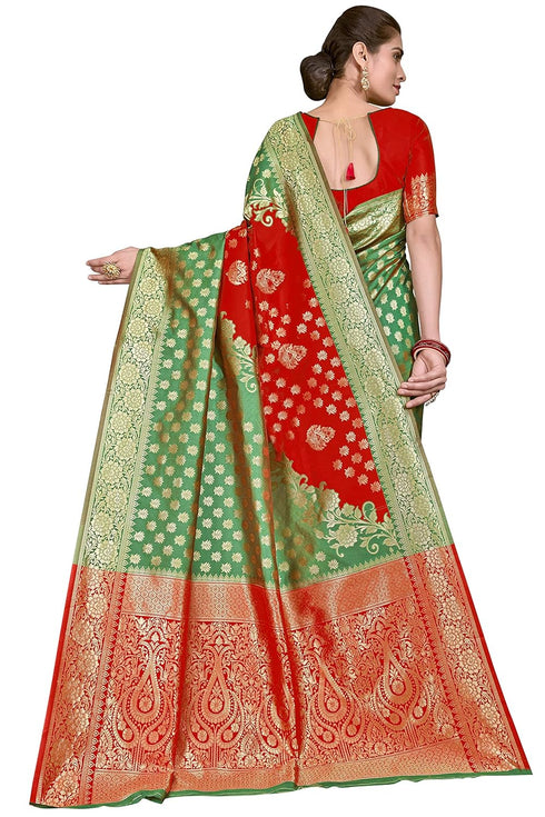 Vasthrlay Banarasi Gs Bridal Rama Ethnic Wear