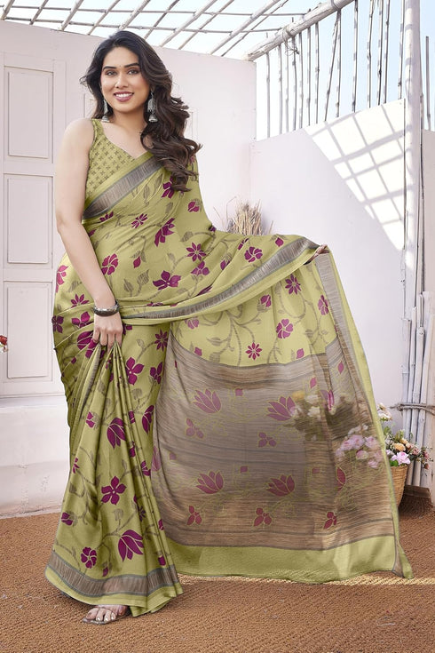 Vasthrlay Fashion Chiffon Printed Ethnic Wear