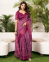 Vasthrlay Womens Printed Unstitched Green Saree