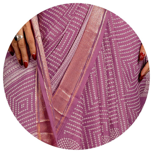 Vasthrlay Fashion Georgette Bandhani Printed Ethnic Wear