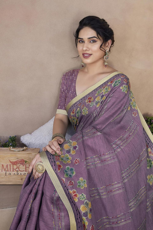Vasthrlay Fashion Polyester Printed Ethnic Wear