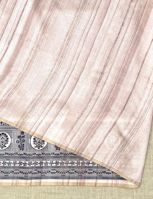 Vasthrlay Tussar Saree Kalamkari