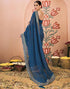 Vasthrlay Bandhani Embroidery Unstitched Rama Green Saree