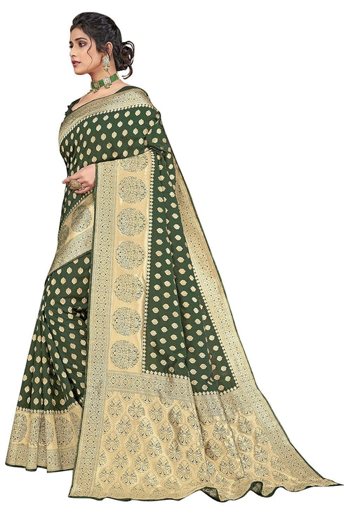 Vasthrlay Banarasi Magenta Ethnic Wear