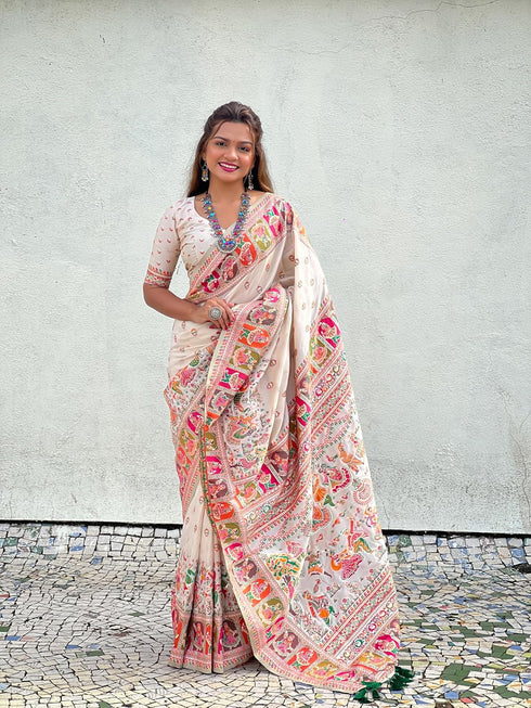 Vasthrlay Kanjivaram Unstitched Blouse Ethnic Wear