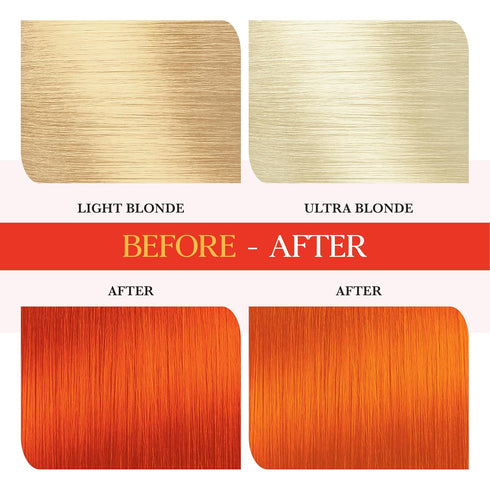 Semi Permanent Hair Color for Women & Men (#33 Vibrant Orange)