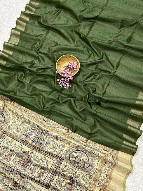 Vasthrlay Soft Tussar Saree