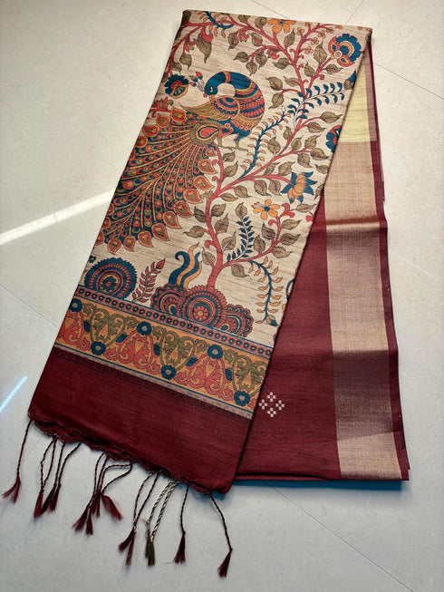 Vasthrlay Extraordinary Kalamkari Printed