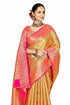 Vsathrlay Gold Kanjivaram Banarasi Festival Ethnic Wear