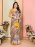 Vasthrlay Digital Printed Unstitched Brown Free Ethnic Wear