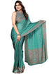 Vasthrlay Fashion Chiffon Dusty Turquoise Ethnic Wear
