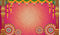 Backdropon Hanging Flowers with Rangoli Design
