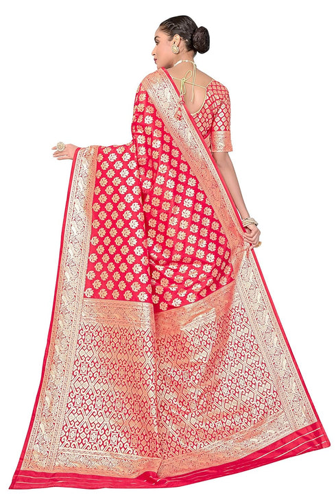 Vasthrlay Banarasi Bridal Maroon Ethnic Wear